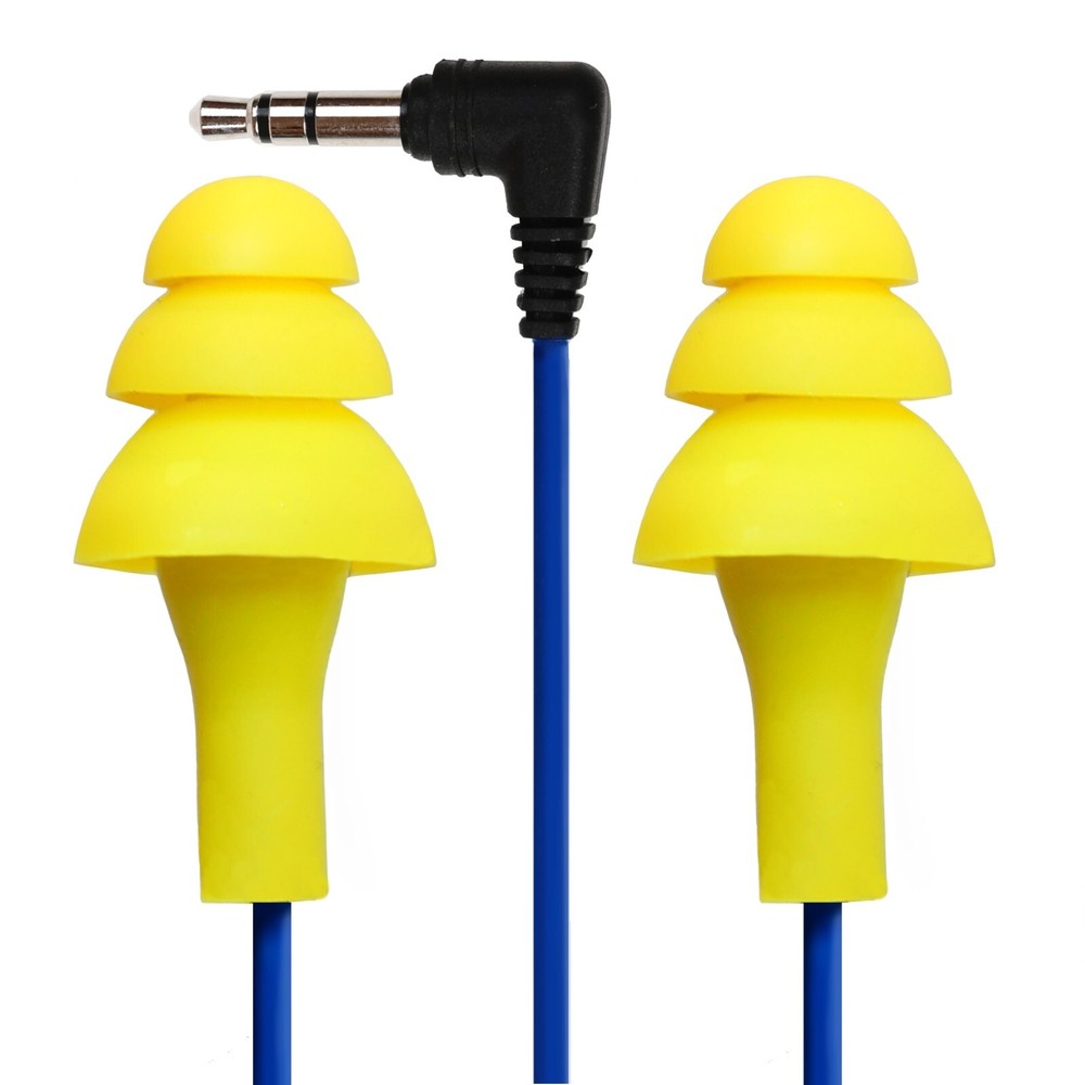 Plugfones Basic Earplugs with music for motorcycle riders.