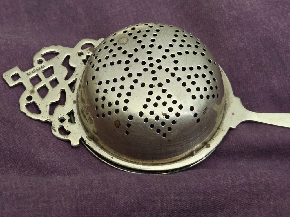 Vintage Silver Plated Tea Strainer