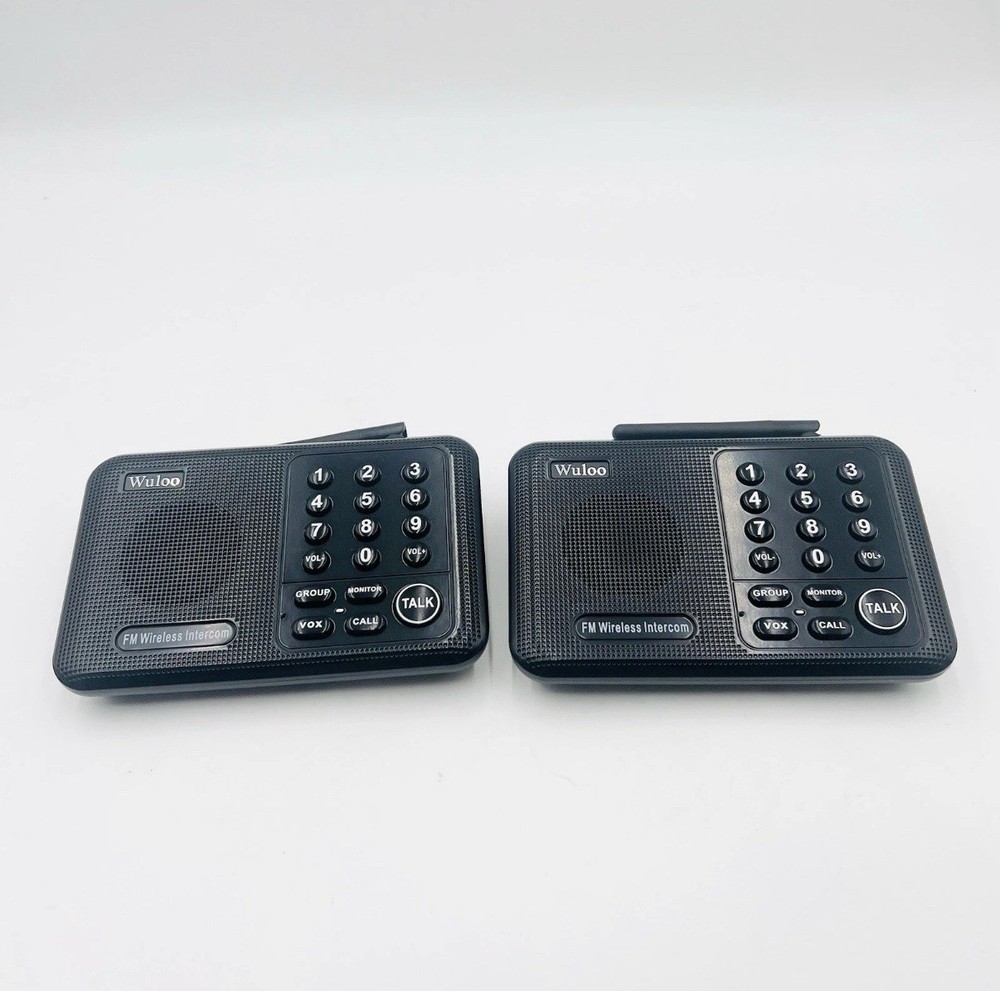 Wuloo Wireless Home Intercom System 2 Pack Model: WL-666 - FM 5280ft Range
