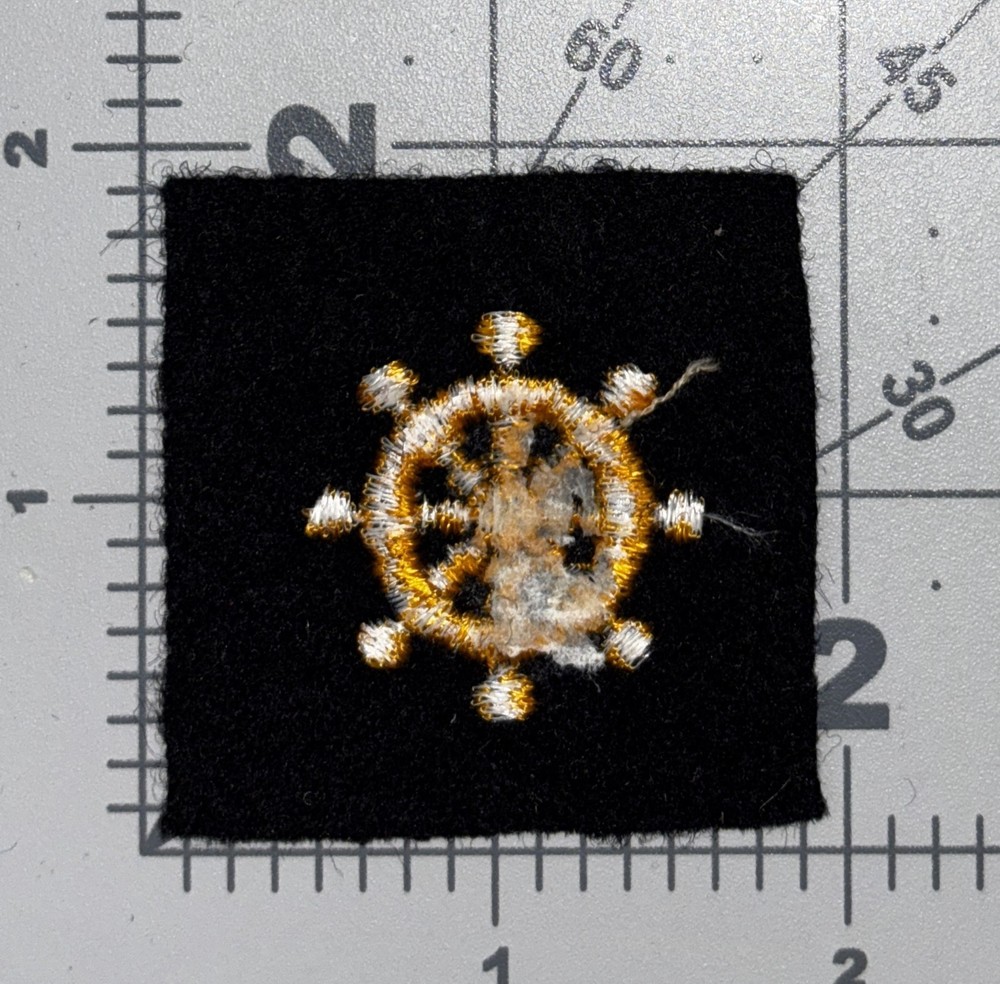 USMC Shipboard Marine Quartermaster Cuff Patch Inv# K2351