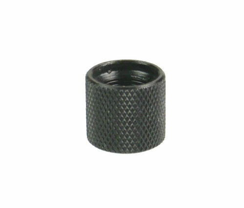 Black Steel 1/2-28 TPI Muzzle Protector Cap Black Oxide Finish