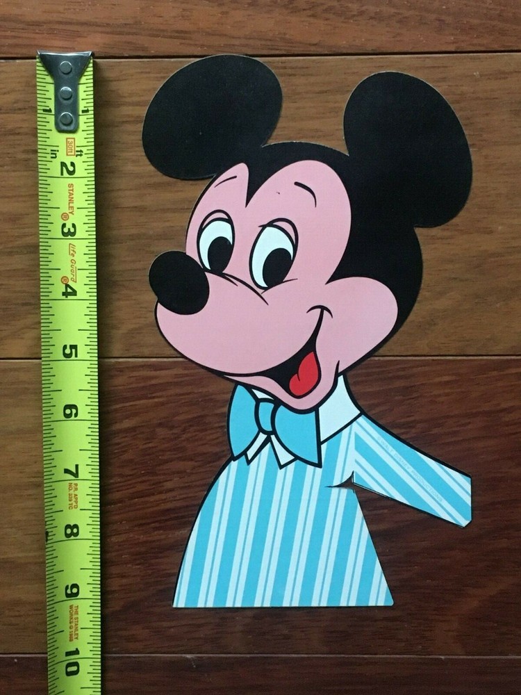 VINTAGE MICKEY MOUSE WALT DISNEY LARGE STICKER MICKEY MOUSE