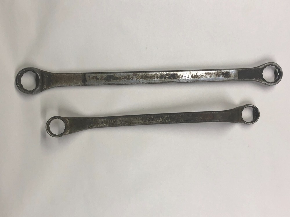 TOOLS  WRENCHES Vintage Lot 2 Closed  end  (M1557)