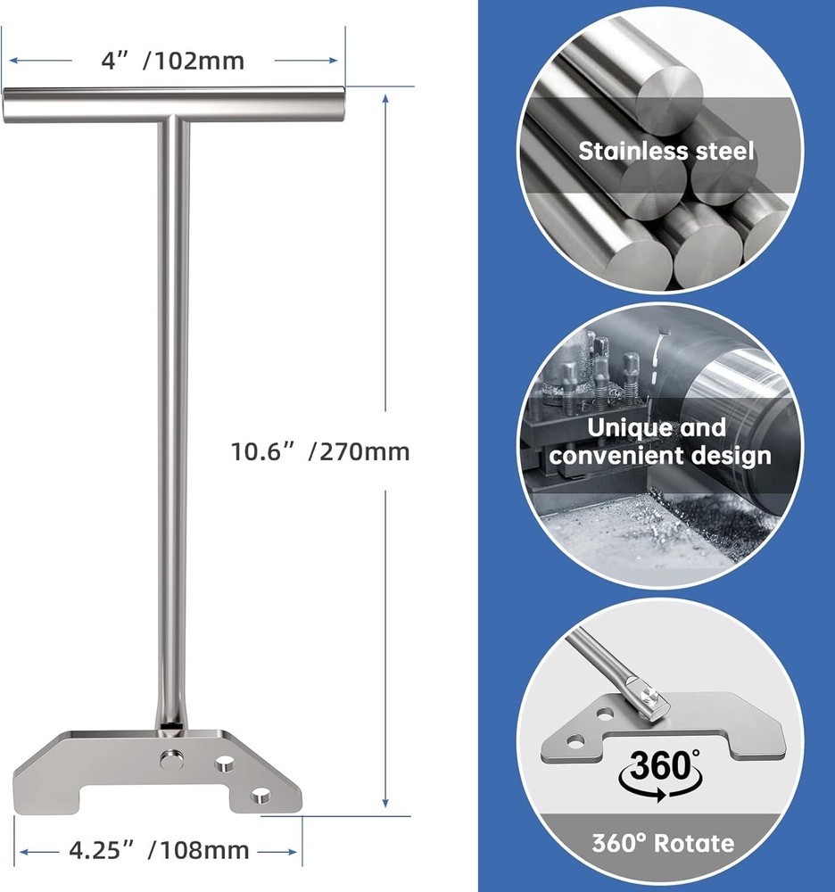 Garbage Disposer Unjamming Wrench Silver Garbage Disposal Wrench Tool Garbage