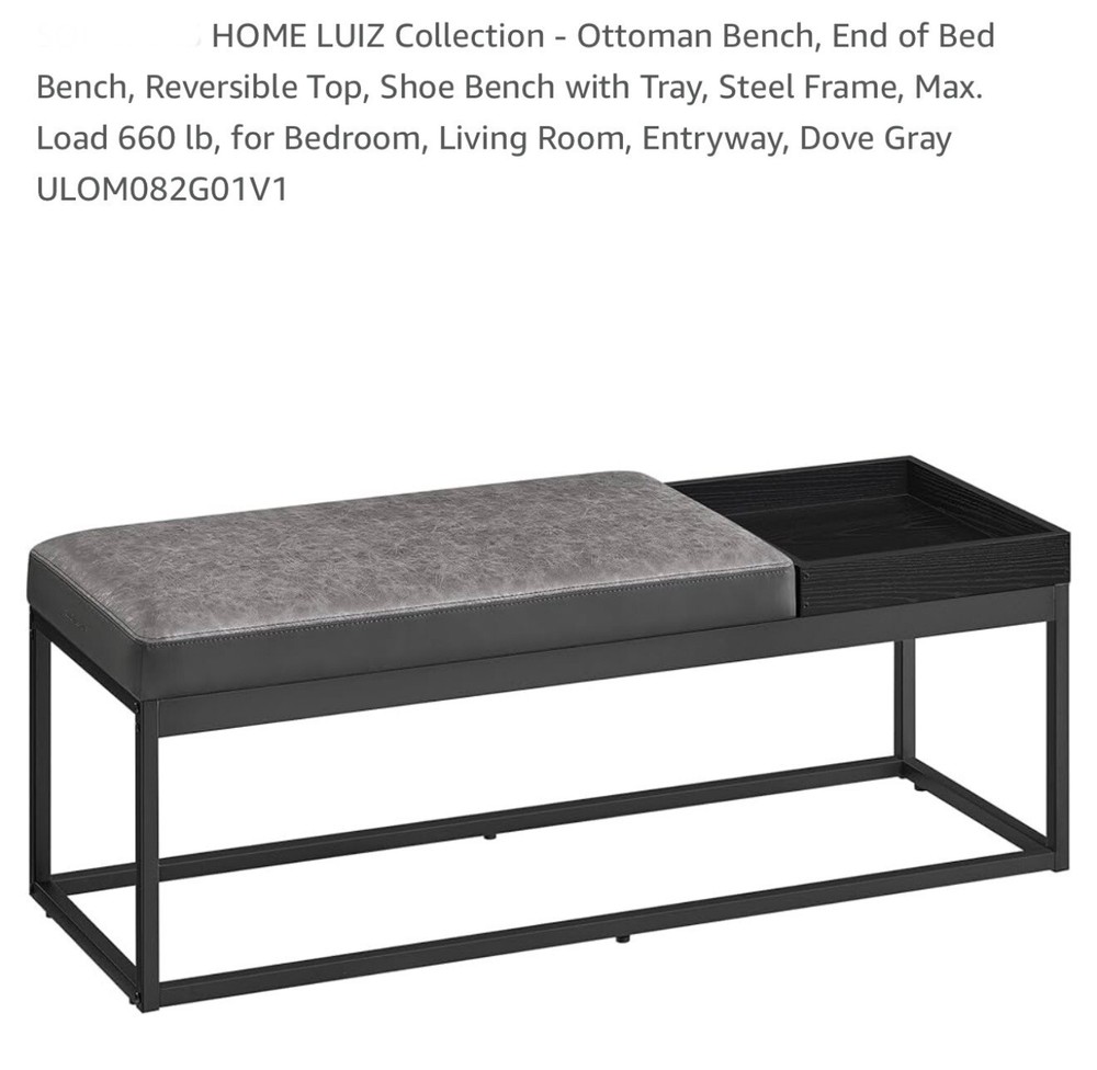 Ottoman Bench With Tray