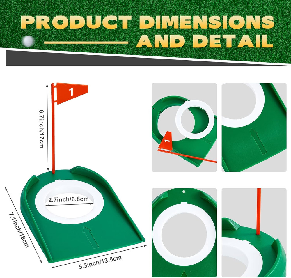 Golf Putting Practice Cup Hole Training Aids Golf Accessories Training Putters w