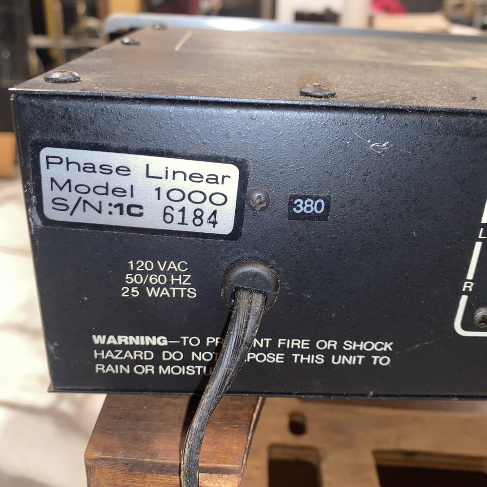 Phase Linear 1000 Series Two Autocorrelator System Untested Powers on