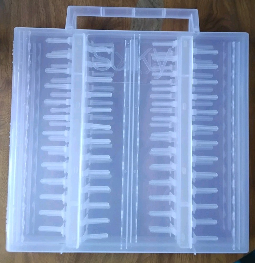Sulky Thread Slimline Storage Box Case Organizer 104 Spools Flexible Plastic