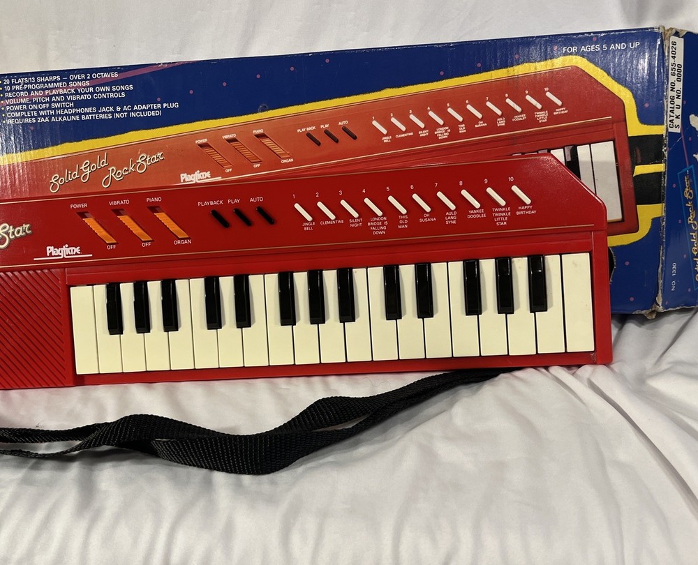 Solid Gold Rock Star Digital Guitar/KeyboardPlayTime #1301(RARE)