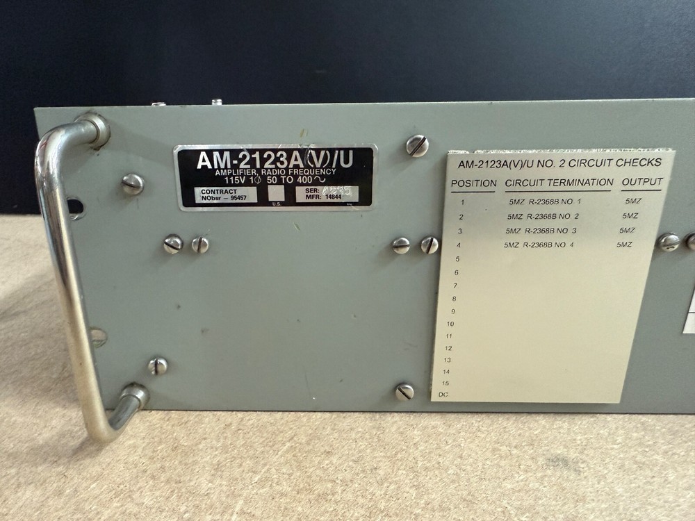 Frequency Electronics RF Amplifier FE70 FE 70 Working MIL-Spec Ham Radio