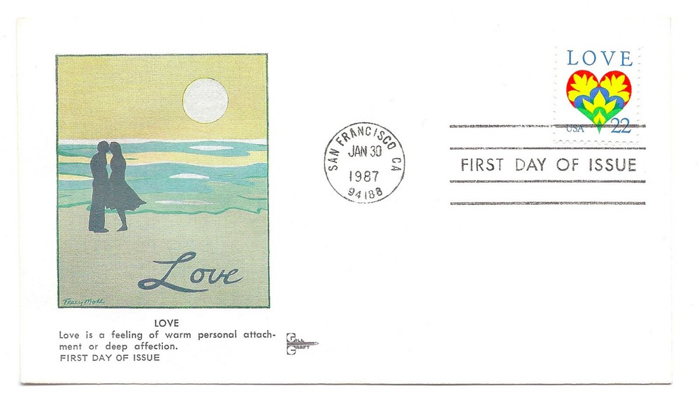 2248 1987 Love Stamp GillCraft FDC