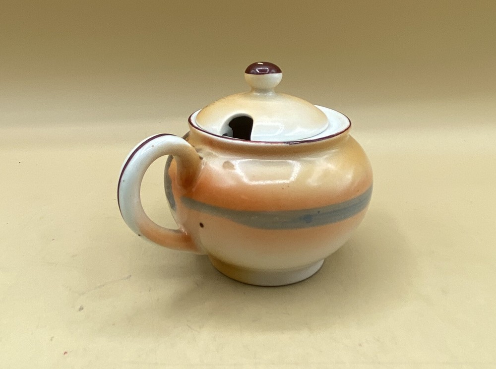 Noritake Morimura Hand Painted Lidded Mustard Tree & House Scene