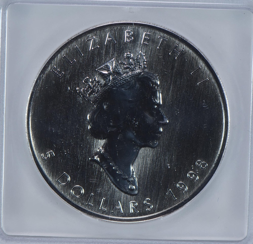 1988 Canada 5 Dollar Silver Maple Leaf MS69 ICG