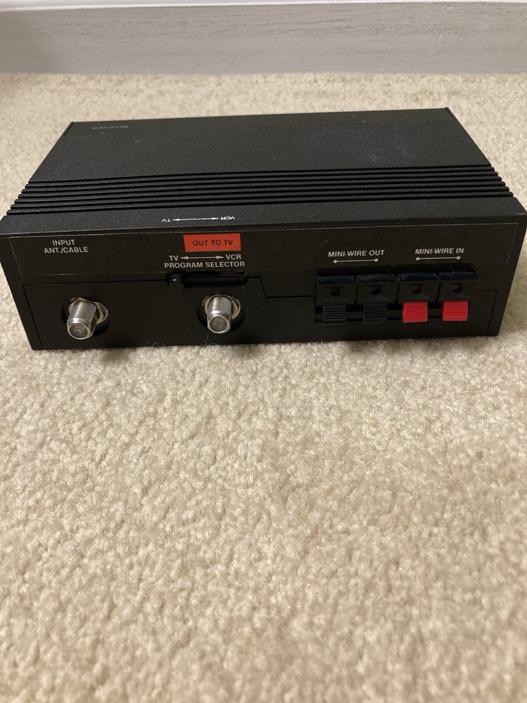 Vintage Rabbit VCR Transmitter, Retro Audio Video RF Adapter