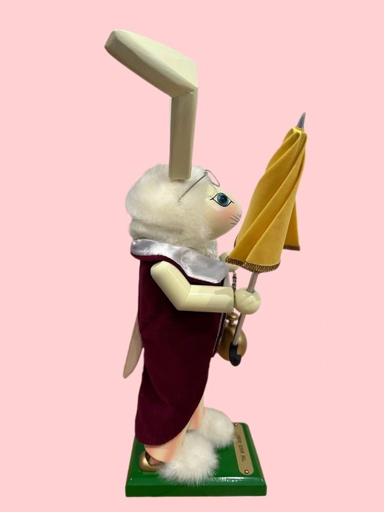 Steinbach White Rabbit Nutcracker Full Size In Box And In Excellent Condition