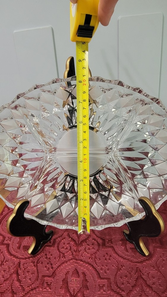 Vintage Crystal Divided Serving Dish