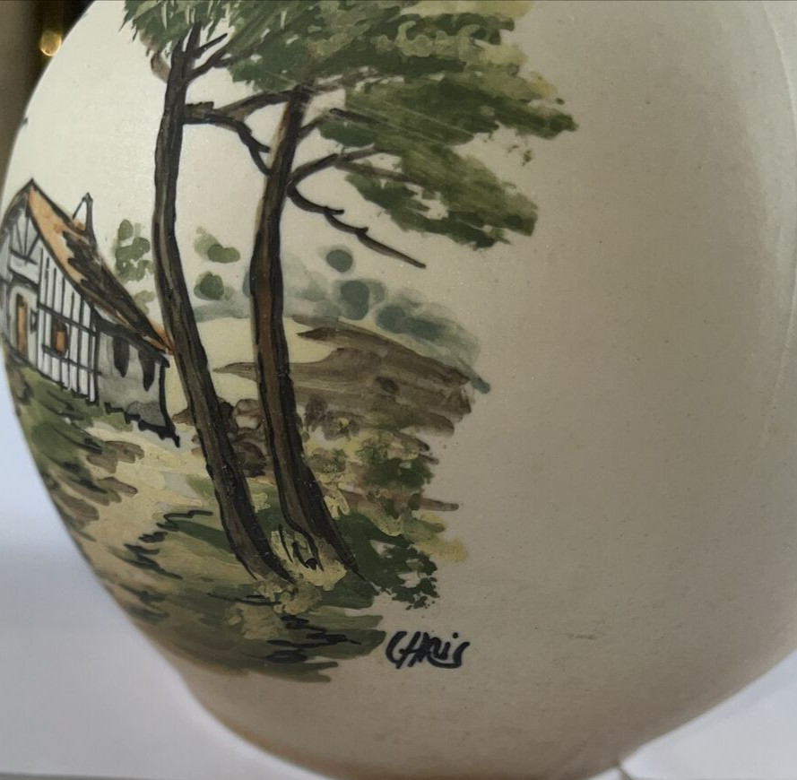 GRES DE FRANCE CAZALA POTTERY JUG signed CHRIS