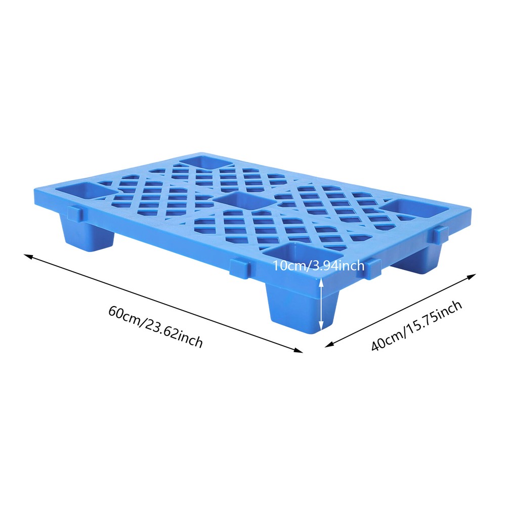 100kg/220.46lbs 6 Pcs Interlocking Storage Plastic Pallets Rectangular Pallets