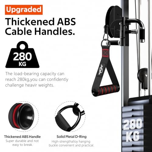 WALITO Exercise Handles, Replacement Cable Machine Attachments for Home Gym