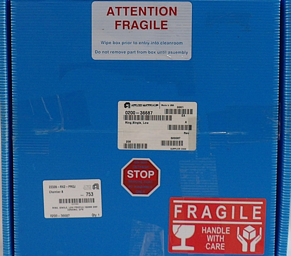 AMAT Applied Materials 0200-36687 150mm Low Profile Ceramic Ring New Surplus