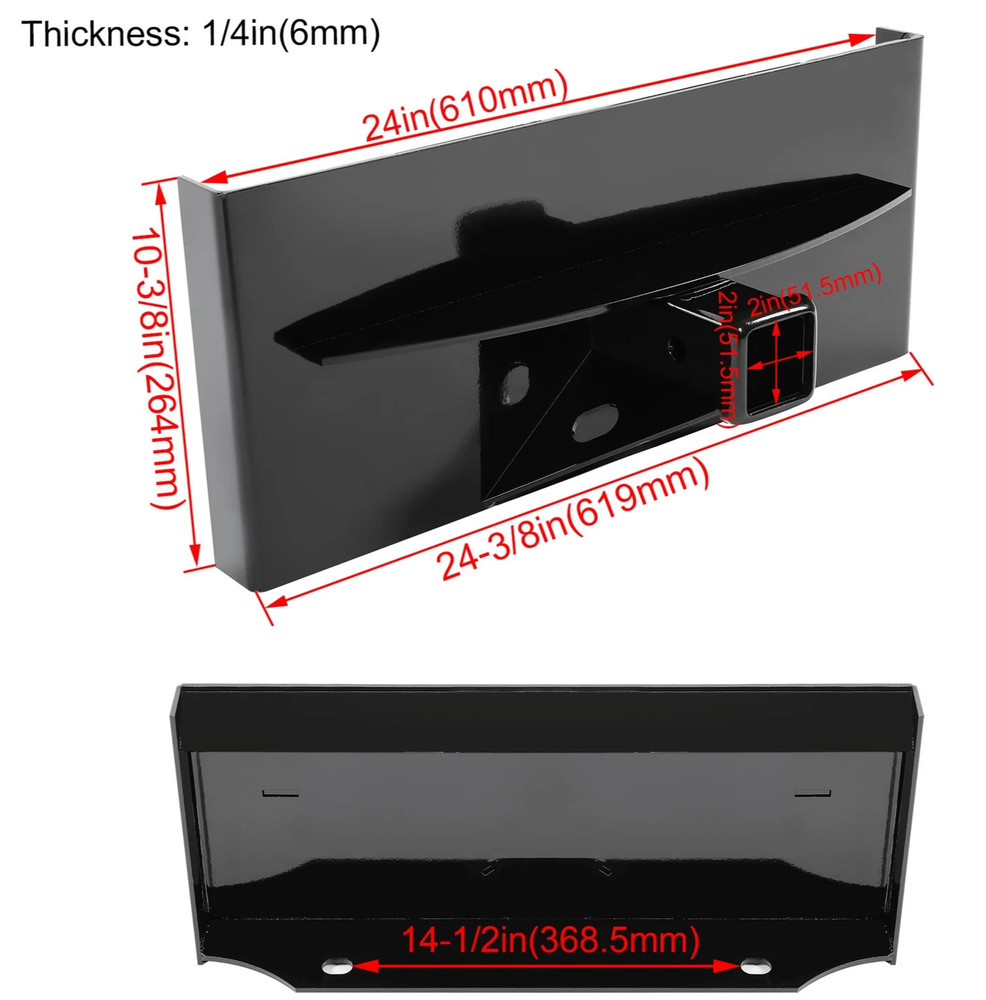 [SR] Trailer Attachment Mini Skid Steer Receiver Hitch Mount Plate Ditch Witch