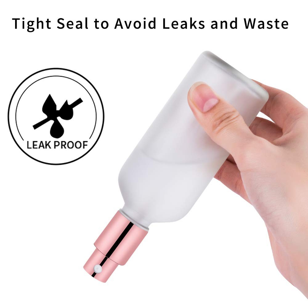 Hydior Refillable Glass Perfume Atomizer 3.4oz Travel Fine Mist 2 Pack