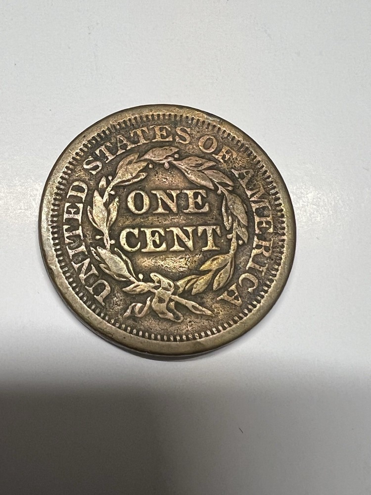 1851 Braided Hair Large Cent