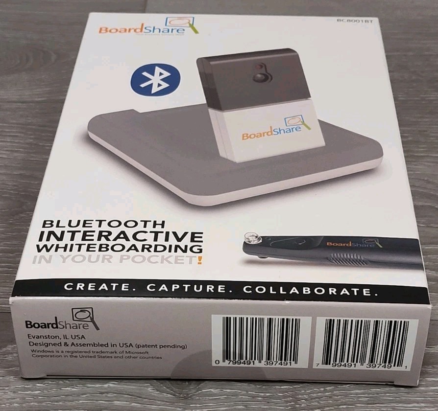 BoardShare Smart Bluetooth Interactive Whiteboard + Extra Pen Home/School/Office