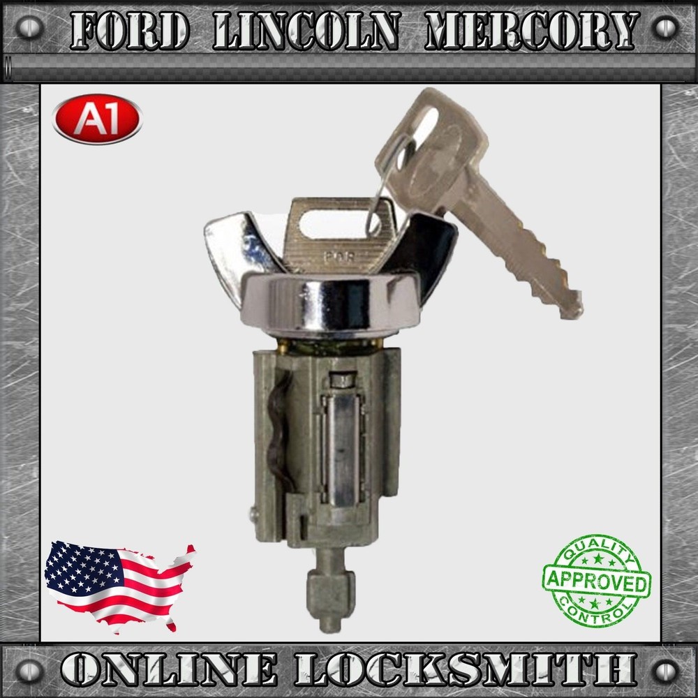 New Replacement Ignition Switch Cylinder Ford Ranchero 1976-1979 Coded With Keys