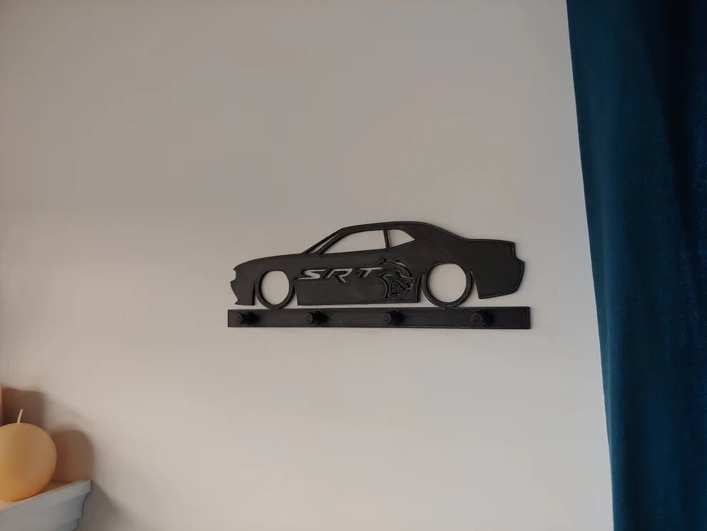 Dodge Challenger srt | key organizer | wall mounted key rack |