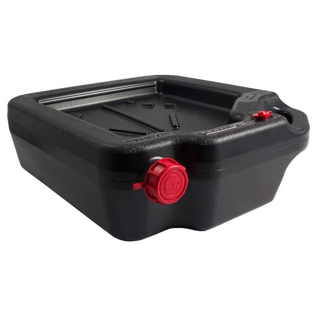 Hopkins 16 qt Drain Container - Stores Upright or Flat, Integrated Handle