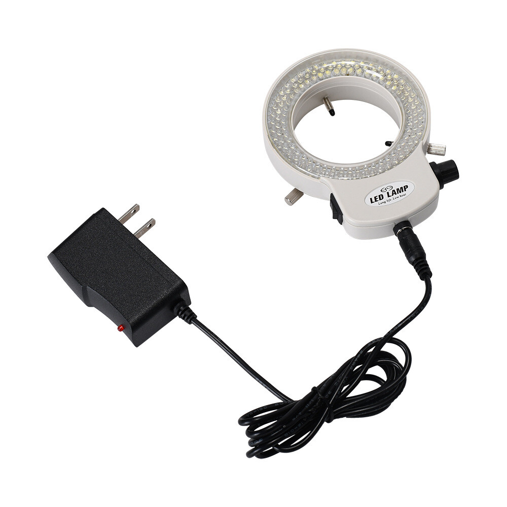 144 LED Adjustable Durable Ring Light Lamp Illuminator for Stereo Microscope