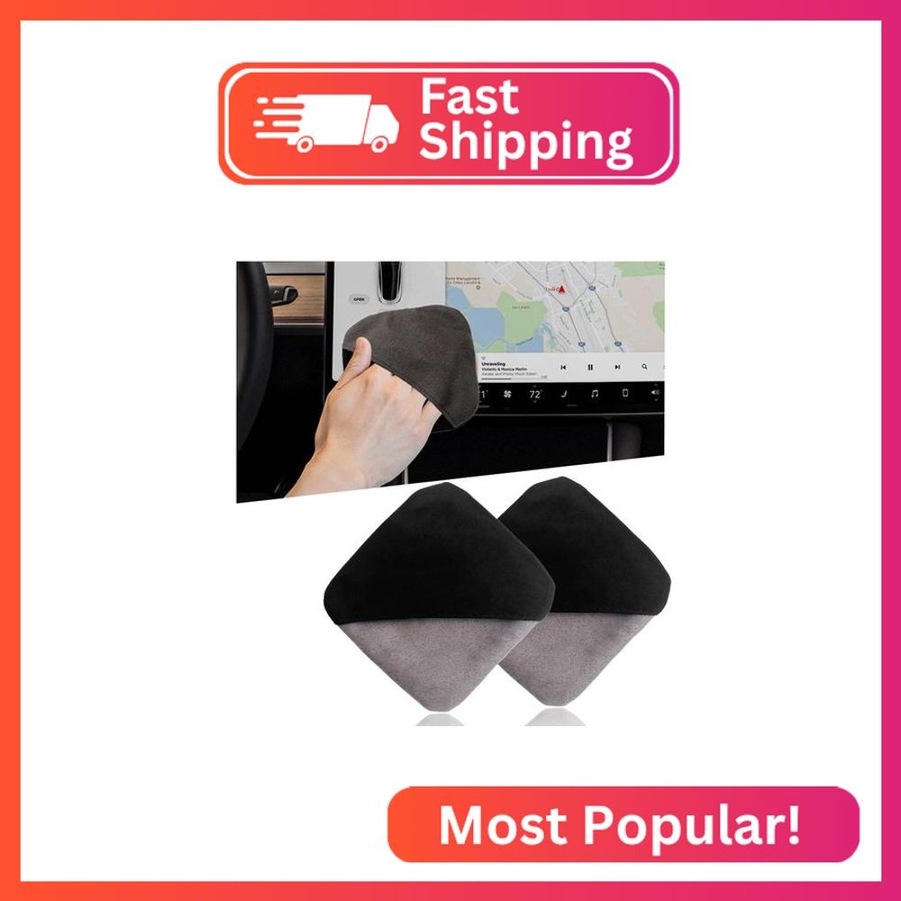 Ohleats Car Screen Cleaner, Microfiber Auto Screen Cleaning Pad, Foldable Touch