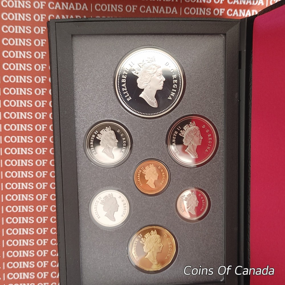 1992 Canada Proof Set w/ Special Edition Stagecoach Silver Dollar #coinsofcanada