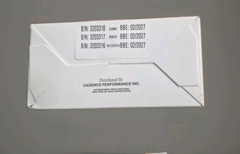 Cadence Stack Complete Hydration System 30 Sachets Recovery Bb 2/28/27