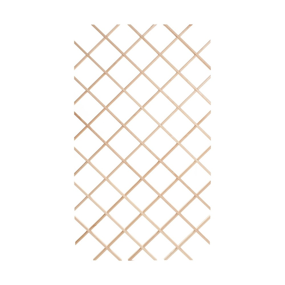 Outwater 28 Bottle Trimmable Maple Wine Rack Lattice Insert Panel