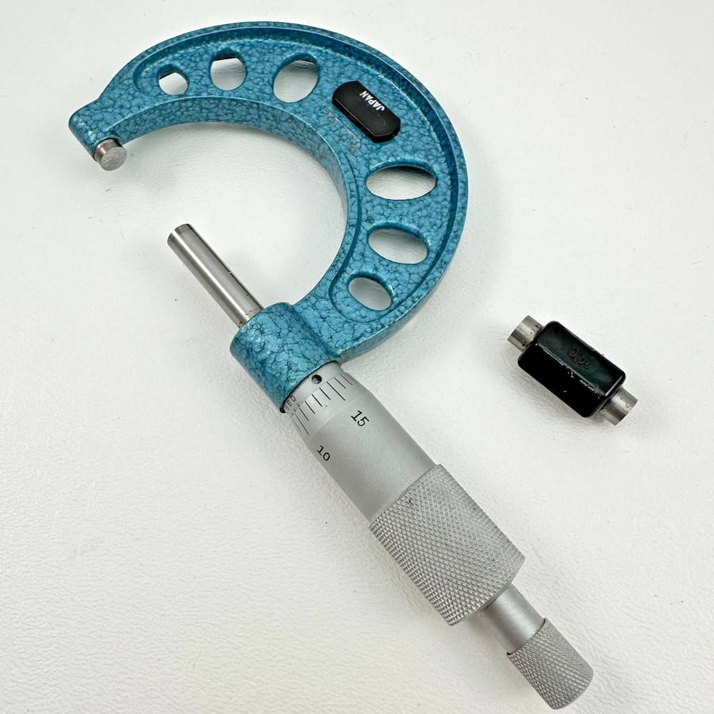 Fowler Micrometer Tool 1-2" Range .0001" Graduation 52-240-102 Case Damaged
