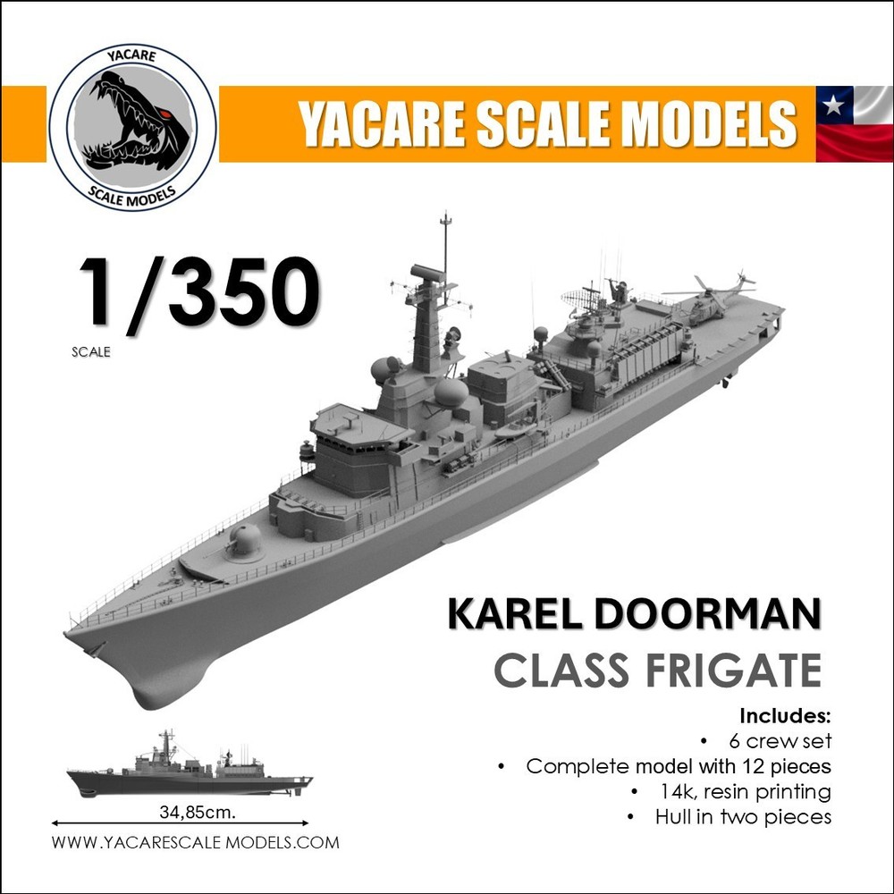 Karel Doorman Class frigate,  1/350 scale