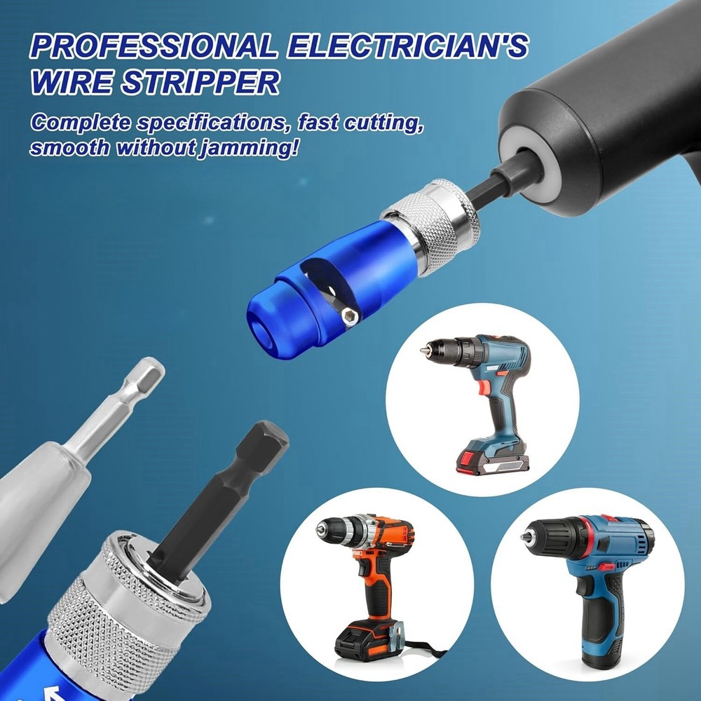 Wire Stripper -Drill Wire Stripping and Twisting Tool Upgrade Electrical Durable