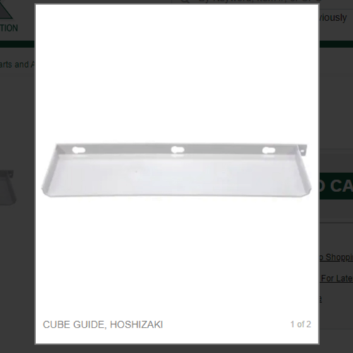 CUBE GUIDE, HOSHIZAKI # 3A9745-01