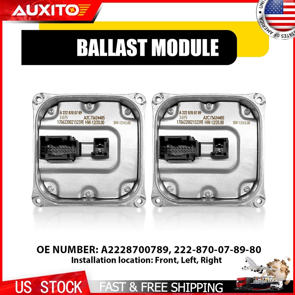 2x For Mercedes LED Headlight Control Unit Module Computer Ballast A2228700789
