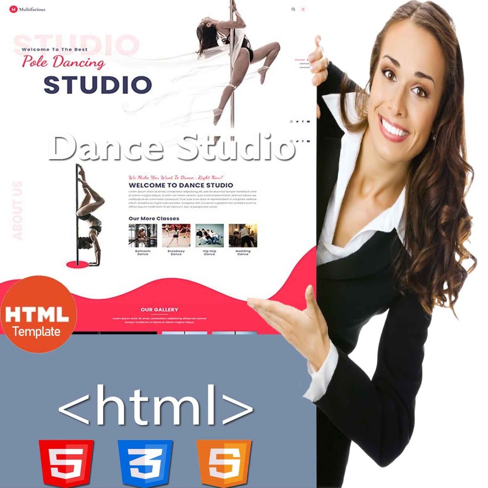 Dancing Studio | Full HTML Website Template - Bootstrap Responsive website