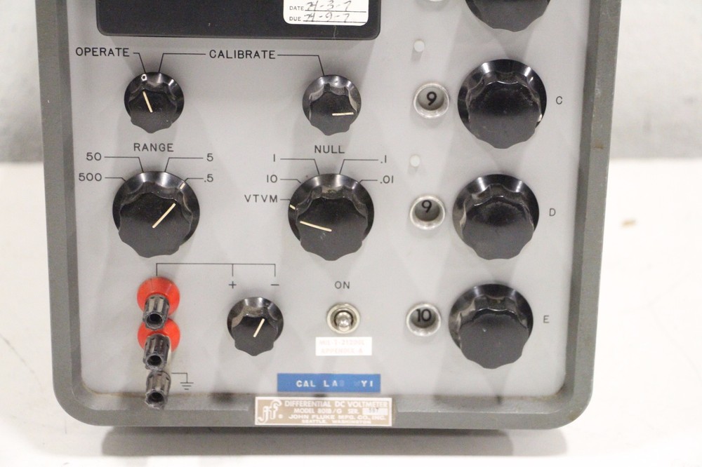 John Fluke 801B/G Differential DC Voltmeter 597