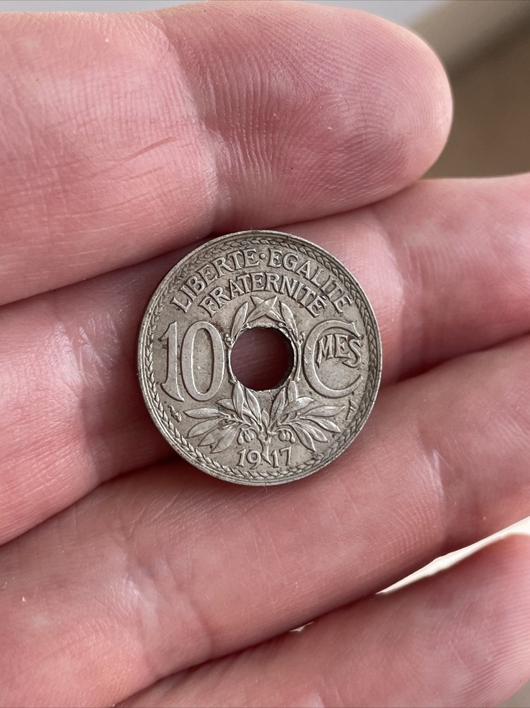 France - Third Republic - 10 Centimes 1917 Coin