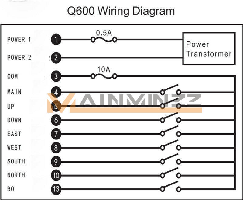 12V-380VQ600 6Button Double Speed Hoist Crane Industrial Wireless Remote Control