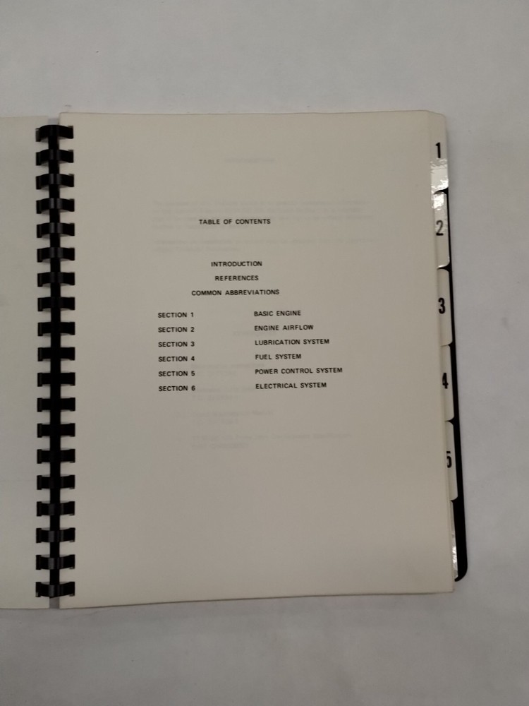 General Electric Model TF34-100 Training Guide March 1979-Original