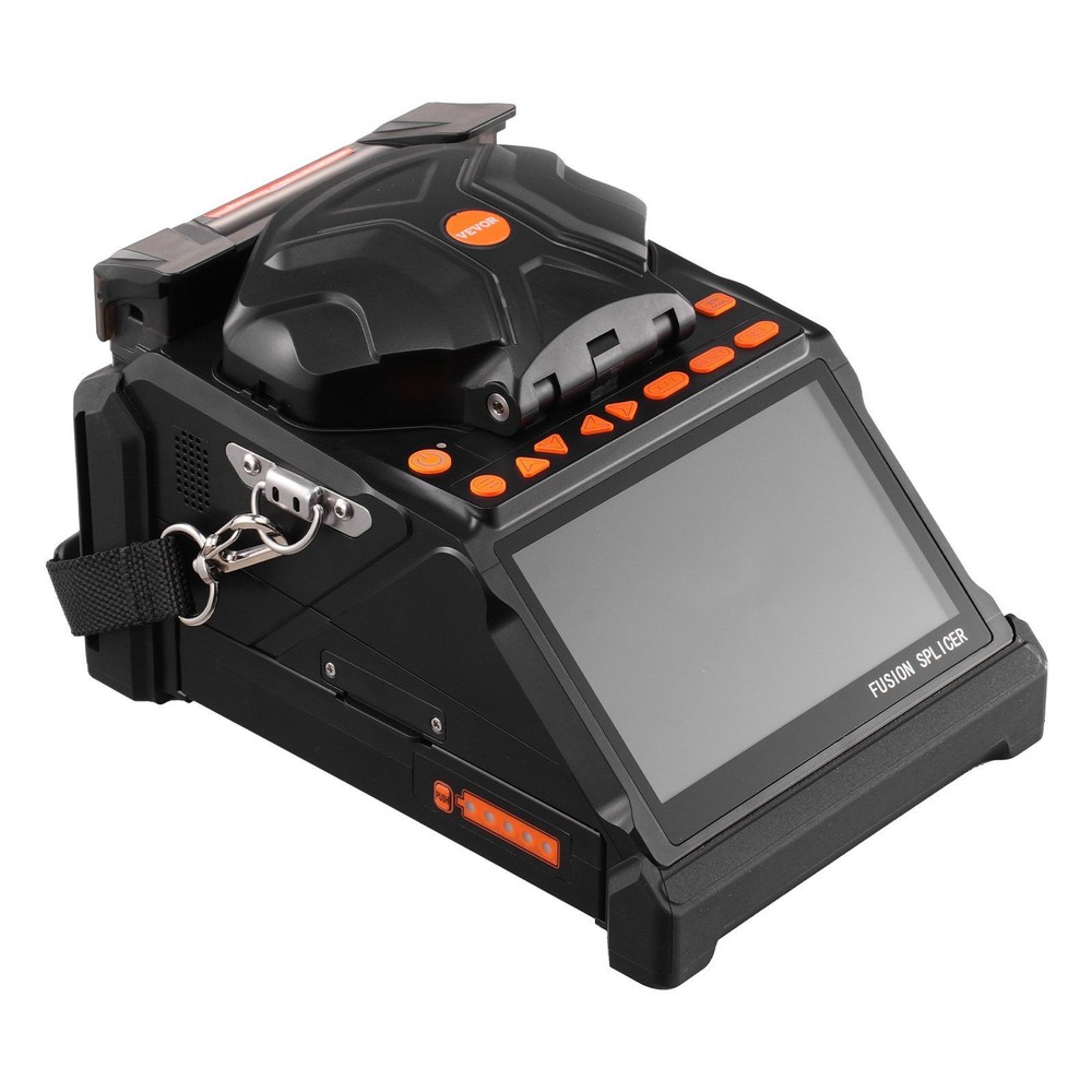 Fiber Splicer with Dual Axis Core Alignment 6 Motor 5 Inch LCD System