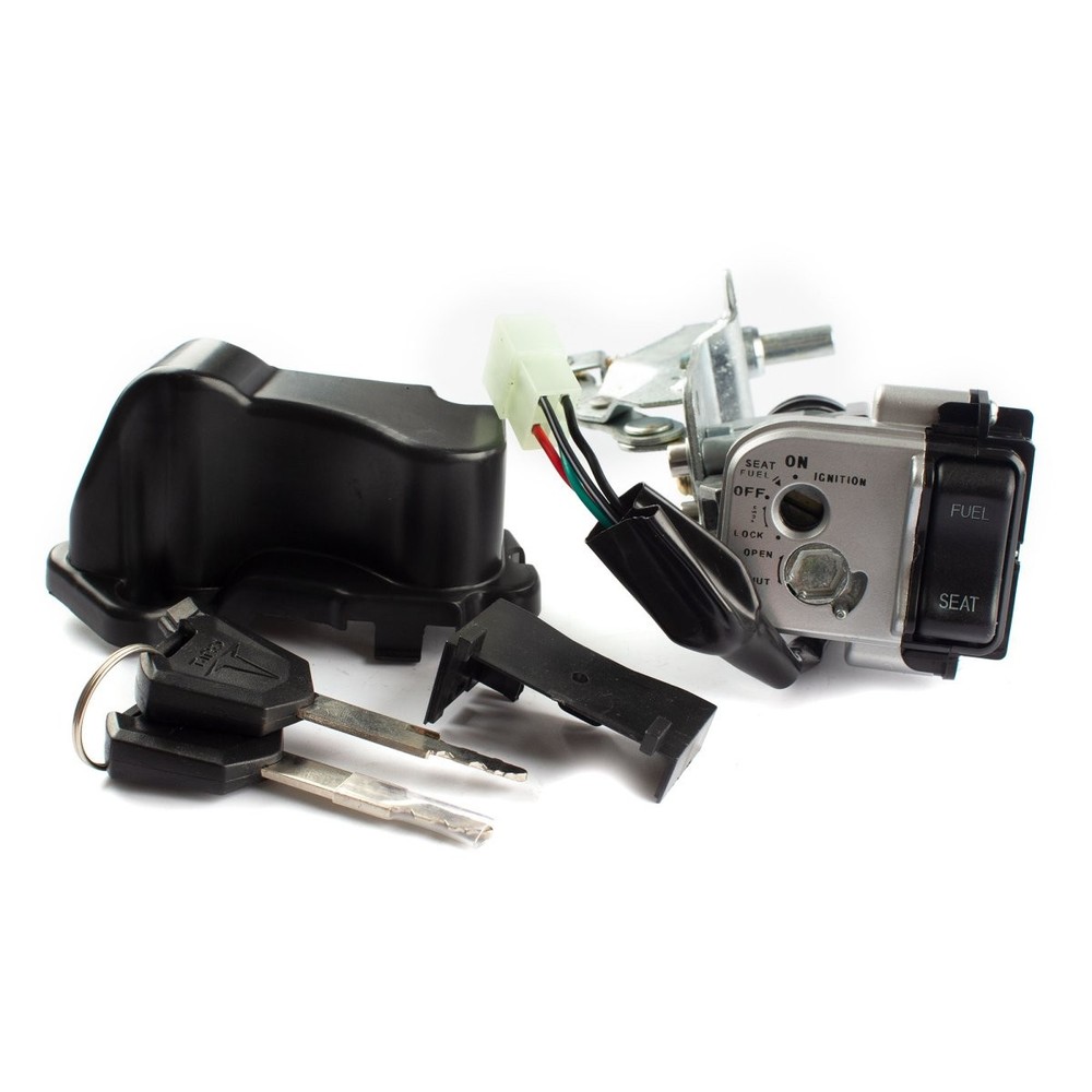 Lock Set Complete Ignition Key Switch Scooter Black Durable LCKST036 KIT BARREL