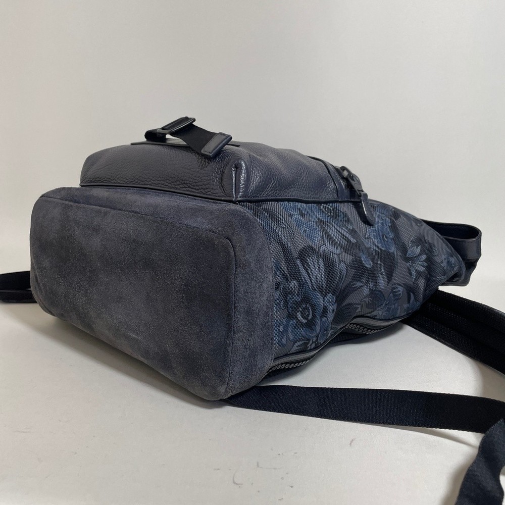Coach Backpack Navy Floral Pattern from Japan