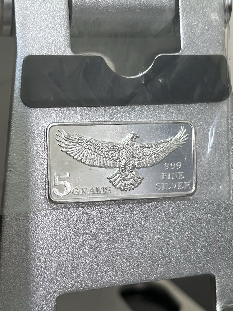 Monarch Precious Metals 5g .999 Silver Bar Eagle Design